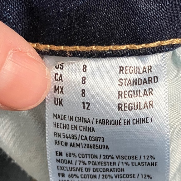 American Eagle high rise crop jeggins - Picture 3 of 5